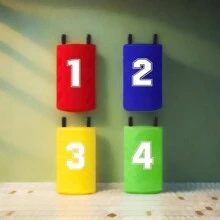 4 Packs Canvas Potato Sack Race Bags, Durable Jump Bags For Outdoor Lawn Games, Family Interactive Sports, Hand Washable, Non-Electric, No Feathers - Multicolor - View 4