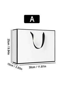 1 件礼品袋、节日礼品袋、服装包装袋、圣诞节情人节 - 白色 - 查看 7