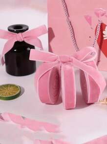 5 Yards 1cm Wide High-Quality Velvet Ribbon Roll For Crafting DIY Soft Luxurious Perfect For Gift Wrapping Sewing Embellishments Wedding Decorations