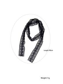 1 件复古哥特式蕾丝蝴蝶结吊坠项链，双层蝴蝶颈链，女士 - 蕾絲 - 查看 10