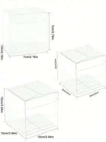 10/20PCS Clear Gift Box, Versatile Party Favor Containers For Weddings, Birthdays, Bachelor Parties, Graduations, Christmas, Valentine'S Day - Macaron, Candy, Treat Gift Boxes