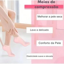 Pair Of Silicone Exfoliating Moisturizing Feet Socks Anti Crack Dead Skin Remover Exfoliation Care - Màu Hồng baby - Xem 7