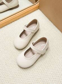 Scarpe da ragazza piatte semplici, scarpe di moda coreana, scarpe eleganti da principessa, scarpe da esterno per ragazze, adatte per primavera e autunno