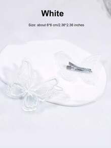 6/12 pièces Pinces à cheveux avec nœud en dentelle, accessoires de cheveux romantiques pour la Saint-Valentin, polyvalents pour l'intérieur/extérieur, convenant pour les concerts, fêtes, mariages, séances photos, ornements de cheveux en forme de papillon