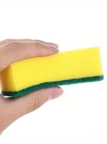 10/20/30/40/50pcs Dishwashing Sponge, Scouring Pad, Dishwashing Cloth, Kitchen Cleaning, Bowl Brushing, Pot Brushing, Magic Wiping, Household High