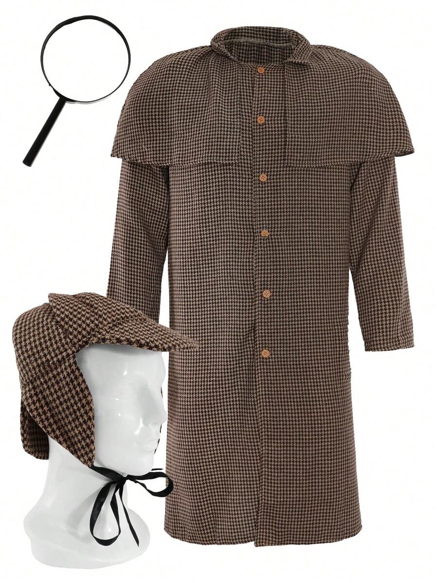 Mens Sherlock Holmes Costume World Book Day Character Victorian