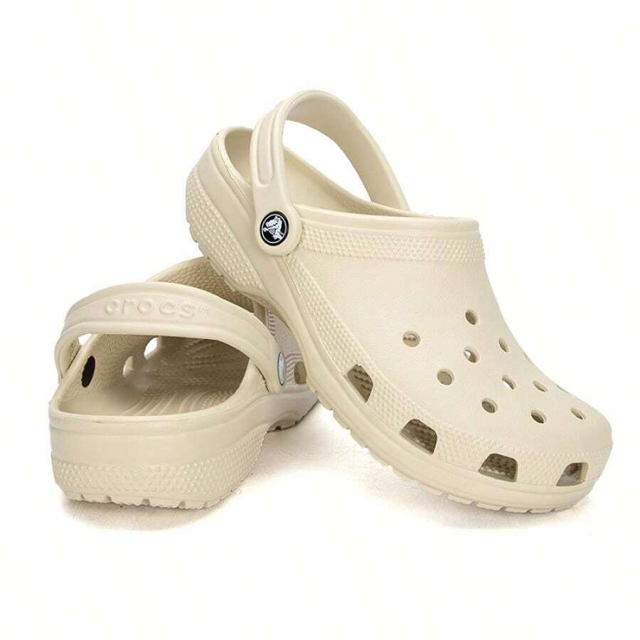 Dép bít mũi cổ điển unisex, dép sandal đế bằng Crocs dành cho cặp đôi đi biển, thoáng khí, kiểu dáng cổ điển 10001-2Y2 - 28428 - Xem 1