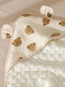 1 Stück Kapuzendecke für Babys, Neugeborenen-Einwickeltuch, neutraler Einwickelbausch, weich & seidig, wichtiges Neugeborenen-Pflegeartikel