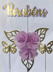 Congratulations Cake Topper Kit - Unit - Lilac 7018 - View 2