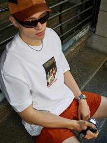 INFLATION Frühlings-/Sommer-Neu, lässig geschnittenes Rundhals-Top für Herren