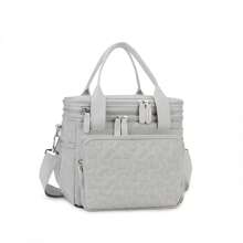 1pc Large Capacity Thermal Insulated Shoulder Tote Bag, Waterproof Picnic Cooler Bag, Outdoor Lunch Box With Double Layer Food Preservation