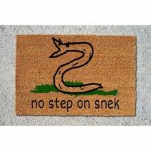 Doormat No Step On Snek Welcome Mat Funny Doormat House Warming Gift Unique Gift New Home Gift Funny Gift First House Gift - default - View 1
