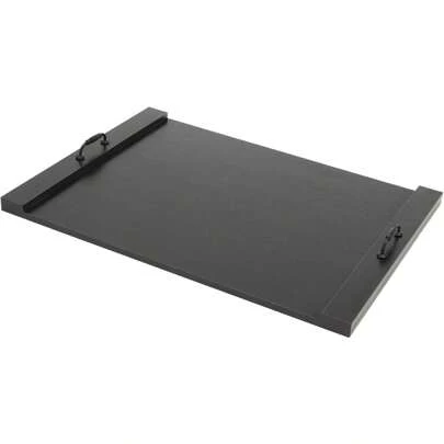 HOHOBLA Noodle Board Stove Covers With Handles, 30"L X 22"W Wood Stove Cover For Gas And Electric Stoves, Extra Thick Wooden RV Stove Top And Sink Cover Space Saving Kitchen Tray (Black)