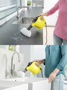 1/2/4/6pcs Replacement Pad Set Compatible With Karcher SC1, SC2, SC3, SC4, SC5, CTK10 Hand Scrubbers And Mops