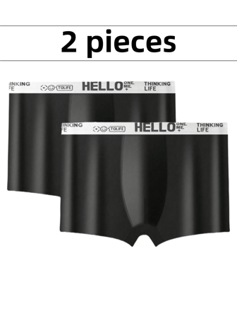 2 纯色男士休闲时尚平角短裤休闲透气速干内裤青年纯色舒适运动裤