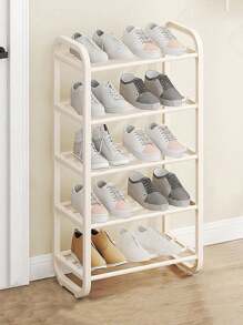 1pc Multi-Layer Metal Shoe Rack, Shoe Storage Organizer, Suitable For Entryway, Bedroom, Door Side Small Storage - Multicolor - View 8