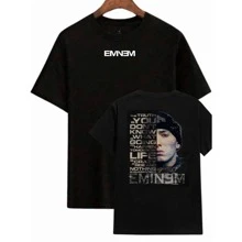 Emine T-Shirt Music Rapper American Composer International Blouse 100% Cotton Unisex T-Shirt - Black - View 1