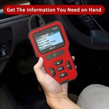 V300 Classic Enhanced Universal OBD Scanner Car Engine Fault Code Reader CAN Diagnostic Scan Tool-Black|Ultra-Large Screen & Ergonomic Design - Red - View 5