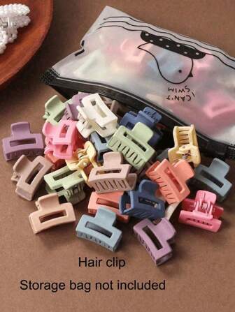 1/5/10/15/20 piezas Pasadores de pelo con acabado mate de colores aleatorios, perfectos como accesorios de uso diario y decoración de baño en verano