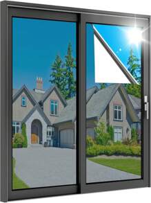 Household One-Way Window Film, Daytime Privacy Mirror, Window Coloring, Thermal Control, Sun Protection, Anti UV Reflective Coloring Film, Glass Door And Window Cover, Static Electricity Does Not Leave Glue, DIY Stickers For Windows