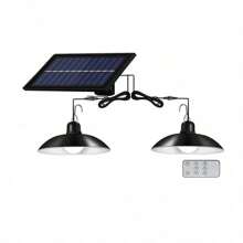 二合一六角形白光户外太阳能灯 LED 灯花园墙壁装饰防水太阳能户外照明适用于花园装饰和墙壁照明 - 白光 - 查看 7