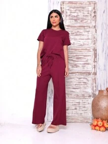 Women's Set - Burgundy - View 3