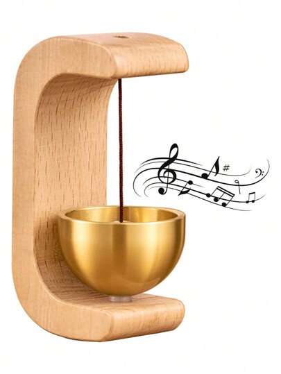 1pc Campainha, Campainha de Alarme de Entrada e Campainha Decorativa Pendurada. Carrilhão de Vento Magnético de Madeira Adequado para Jardim, Restaurante e Uso em Sala, Decoração de Casa, Decoração de Sala, Decoração de Parede