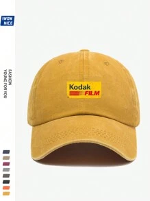 Vintage 90s Film Logo Baseball Cap, Plain Design, Multi-Color Options, Adjustable Size, Retro Truck Driver Hat, Outdoor Sun Protection Hat, Suitable For Casual, Entertainment, Hiking, Photography, Birthday, Holiday Gift