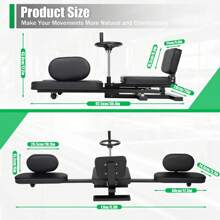 Leg Stretcher, Heavy Leg Stretcher Leg Split Machine For Flexibility Stretching Equipment Fitness Equipment, Fitness Beauty, Ballet, Yoga, Leg Stretcher Stretching Machine Split Leg Training - Black - View 2