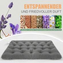 UNCN Grain Pillow Microwave For The Neck, Cherry Stone Pillow Microwave Neck Shoulder With Washable Cover, 54 X 18cm 815g - Grey - View 4