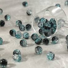 20 件，10 毫米星光细闪光珠 + 串珠工具套装，自制手链制作珠子，孔径 1.5 毫米/0.059 英寸，高贵典雅的装饰珠，珠宝制作的理想材料，串珠首饰，手工 DIY 项链手链耳环，手机链钥匙链，箱包装饰，服装配饰，装饰珠 - 彩色 - 查看 21