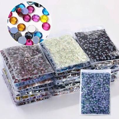 玻璃热修复水晶钻平底适用于 DIY 服装面料装饰