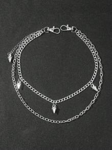 1pc Punk Metal Rivet Geometric Chain Pants Chain, Unisex Fashion Waist Chain Autumn-Winter Accessories Halloween Costume,Suitable For Teens, Youth,Men,Casual, Outdoor, Athletic, Vacation, Graduation Gifts, Birthday, Daily Wear - Pants Chain - View 6