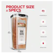 13*6*4.5 Inch Bread And Toast Storage Box, Fresh-Keeping Box, Suitable For Bread And Toast Storage, Sealed Cans