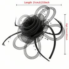 HITYfascinator 1 قطعة تيجان للنساء بتصميم زهري شبكي باللون الأخضر لاحتفالات اليوم الوطني الايرلندي ، صداع كوسبلاي حفلات الزفاف والشاي ، هدية عيد ميلاد ، قبعة سباق الخيل ، قبعة مع شريط وكليب قابلة للاستخدام بطريقتين