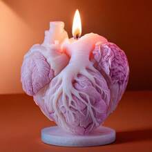 Herzform Kerzengießform, Silikon-Harzform, geeignet für DIY Basteleien wie Kerzen, Gips, Seife, für Heimdekoration, Auto-Dekoration DIY Form, Valentinstag