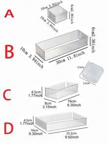 1个抽屉分隔收纳盒，带5个透明亚克力隔层，化妆品收纳盒，桌面护肤品收纳架，多功能珠宝美甲收纳袋，房间装饰，化妆包，梳妆台，化妆包，旅行必备，收纳盒，储物，化妆品收纳盒，化妆包，化妆品收纳盒，收纳盒，洗漱包，桌面收纳盒，化妆包，化妆袋，化妆品收纳盒，梳妆台配件，化妆袋，化妆包，珠宝盒，化妆刷收纳盒，化妆刷架，香水收纳盒，化妆包，圣诞礼物，女士礼物创意，房间装饰 - 無色 - 查看 11