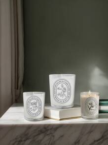 Vanilla, Lavender, Rose Glass Jar Candles, Niche Scented Candles For Home, Smokeless Fragrance Candles, Suitable For Aromatherapy, Deodorization, Meditation, Yoga, Prayer, Gifts, Stress Relief And Relaxation