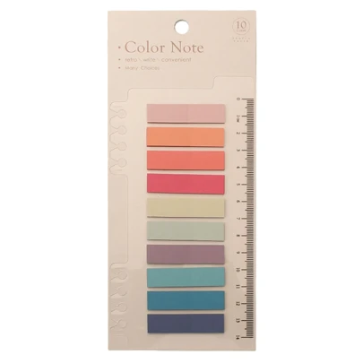 5 Cartelas com 1.000 Notas Adesivas Sticks Marcador de Página Cores Aleatórias Lembrete Livros marcação Recados