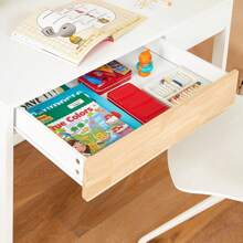 SoBuy Desk With 2 Shelves, Computer Desk, Office Desk, Work Desk For Home Office, Corner Desk, White, Approx. 100x95x59cm (WxHxD), FWT106-W - White - View 9