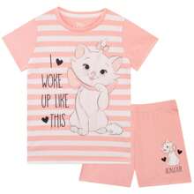 Disney Aristocats Pyjamas | Marie Pyjamas | Girls Short PJs | Official Merchandise - Pink - View 4