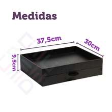 Suporte Porta 24 Capsulas de Cafe Com Gaveteiro Preto Dolce Gust0 3 Corações Organizador Cafeteira Maquina de Cafe - DOLCE GUST0 PRETA - Visão 4
