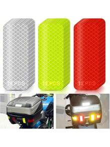 36pcs High Visibility Reflective Tape -Self-Adhesive Waterproof Safety Strips For Cars, Motorcycles, Bicycles, Trailers, Helmets Gifts Birthday Graduation Room Decor Home Decor Wall Decor Bathroom Decor Bedroom Decor Room Decoration Stuff Living Room Decor House Decor Home Decor Living Room Wall Paper Stickers - Multicolor - View 1