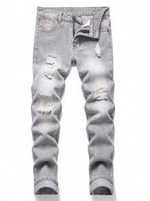 Tween Boy Pockets Distressed Skinny Casual Jeans