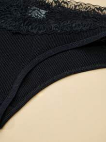 5 peças femininas multicoloridas renda cintura triângulo calças simples calcinha confortável