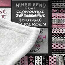 1pc Meaningful Gift Blanket For Grandma, Best Grandma Birthday Gift From Grandchildren, All-Season Multifunctional Gift