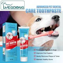 One Bottle Of Pet Toothpaste For Dogs And Cats, Fresh Breath, Tartar Cleaning For Cats And Cats, Edible Oral Care Toothpaste, Plant Extract