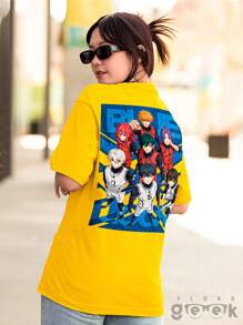 FLUXOGEEK Camiseta Camisa Blue Lock Time Meguru Yoichi Hyoma Anime Ref 1518 FLUXOGEEK
