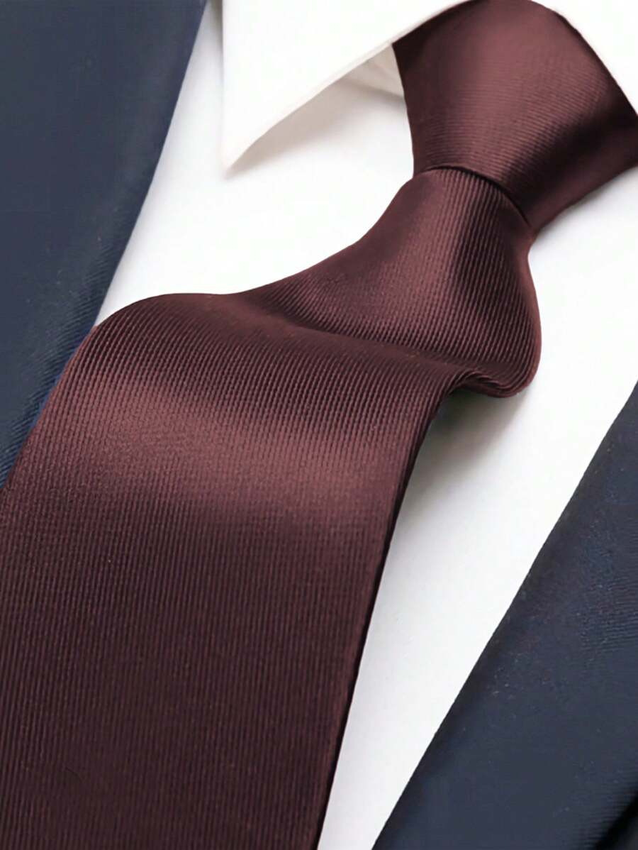 Multi-Color Slim Striped Multi-Social Tie - Màu Đỏ Sâu - Xem 1