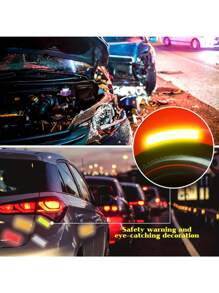 36pcs High Visibility Reflective Tape -Self-Adhesive Waterproof Safety Strips For Cars, Motorcycles, Bicycles, Trailers, Helmets Gifts Birthday Graduation Room Decor Home Decor Wall Decor Bathroom Decor Bedroom Decor Room Decoration Stuff Living Room Decor House Decor Home Decor Living Room Wall Paper Stickers - Multicolor - View 6